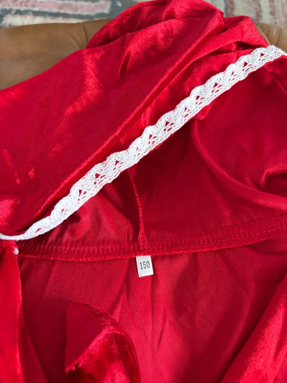 4 piece Little Red Riding Hood costume.